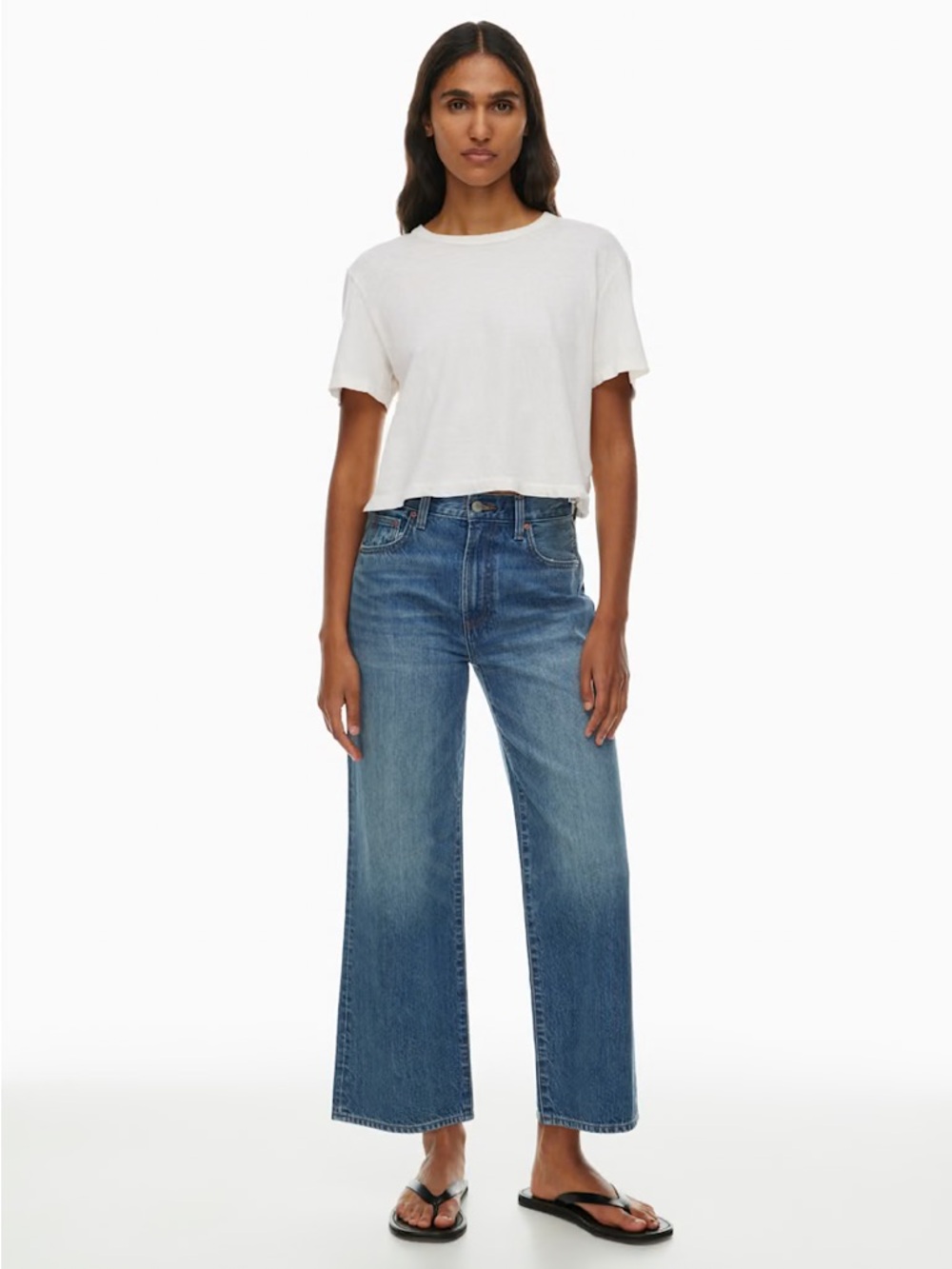 Aritzia Denim Forum Farrah Wide-Leg Jeans Size 26